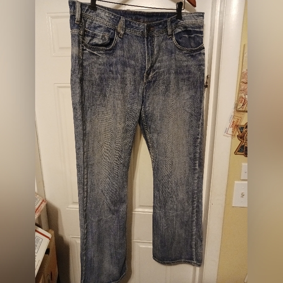 🦬Buffalo David Bitton 1972 W38xL34 Light Acid Wash Straight cut Men’s Jean.👖🧢 - Picture 15 of 16